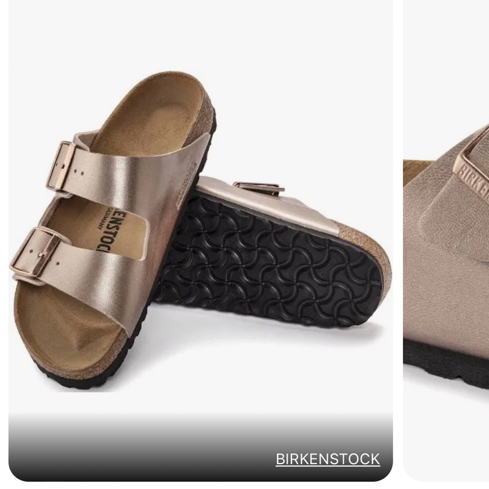 Arizona Birkenstocks Metallic Copper size 7 (38)